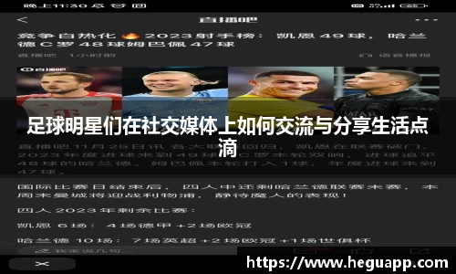 足球明星们在社交媒体上如何交流与分享生活点滴